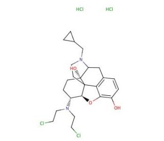 &beta;-Chlornaltrexamine dihydrochloride (CAS 67025-98-3) - chemical structure image