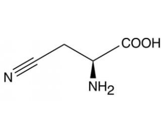 &beta;-cyano-L-Alanine (CAS 6232-19-5) - chemical structure image