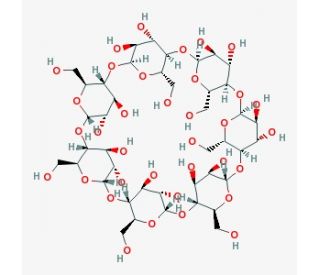 &beta;-Cyclodextrin (CAS 7585-39-9) - chemical structure image