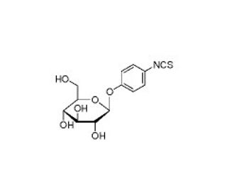 &beta;-D-Glucopyranosylphenyl isothiocyanate (CAS 20581-41-3) - chemical structure image