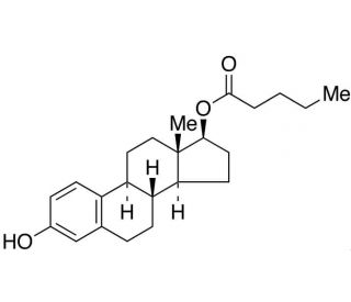 &beta;-Estradiol 17-valerate (CAS 979-32-8) - chemical structure image
