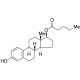 β-Estradiol 17-valerate (CAS 979-32-8) - chemical structure image