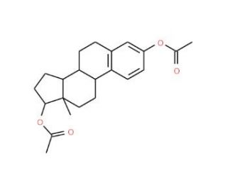 &beta;-Estradiol 3,17-diacetate (CAS 3434-88-6) - chemical structure image