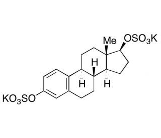 &beta;-Estradiol 3,17-disulfate dipotassium salt (CAS 17046-60-5) - chemical structure image