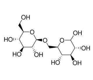 &beta;-Gentiobiose (CAS 554-91-6) - chemical structure image