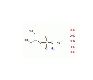 &beta;-Glycerophosphate disodium salt pentahydrate (CAS 13408-09-8) - chemical structure image