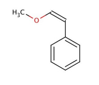 &beta;-Methoxystyrene, mixture of cis and trans (CAS 4747-15-3) - chemical structure image