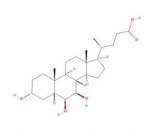 &beta;-Muricholic Acid (CAS 2393-59-1) - chemical structure image