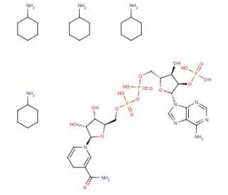 &beta;-Nicotinamide adenine dinucleotide phosphate, reduced tetra(cyclohexylammonium) salt (CAS 100929-71-3) - chemical structure