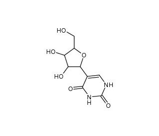 &beta;-Pseudouridine (CAS 1445-07-4) - chemical structure image