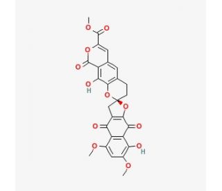 &beta;-Rubromycin (CAS 27267-70-5) - chemical structure image