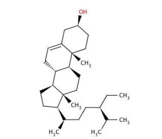 &beta;-Sitosterol (CAS 83-46-5) - chemical structure image