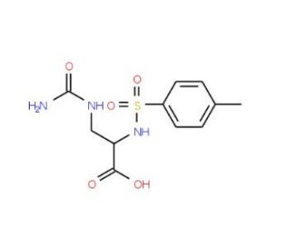 &beta;-Ureido-D-&alpha;-tosylaminopropionic Acid - chemical structure image