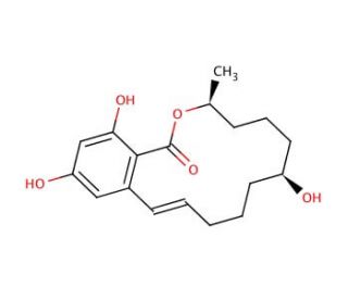 &beta;-Zearalenol (CAS 71030-11-0) - chemical structure image
