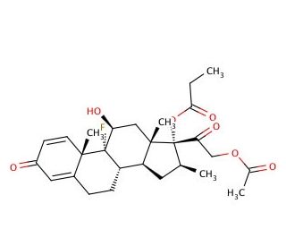 Betamethasone 21-Acetate 17-Propionate - chemical structure image
