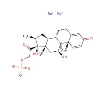 Betamethasone 21-phosphate sodium salt (CAS 151-73-5) - chemical structure image