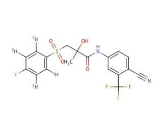 Bicalutamide-d4 (CAS 1185035-71-5) - chemical structure image