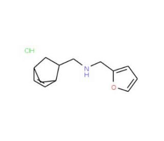 Bicyclo[2.2.1]hept-5-en-2-ylmethyl-furan-2-ylmethyl-amine hydrochloride - chemical structure image