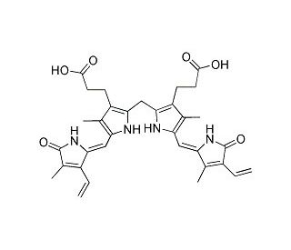 Bilirubin (CAS 635-65-4) - chemical structure image