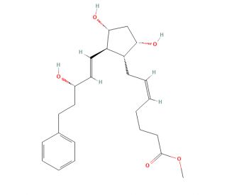 Bimatoprost Acid Methyl Ester (CAS 38315-47-8) - chemical structure image