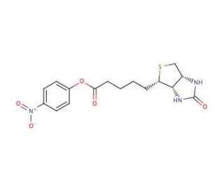 (&plus;)-Biotin 4-nitrophenyl ester (CAS 33755-53-2) - chemical structure image