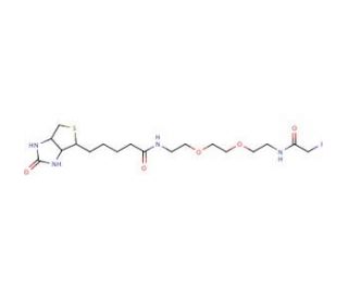 (&plus;)-Biotin-(PEO)3-iodoacetamide - chemical structure image