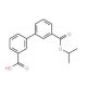Biphenyl-3,3′-dicarboxylic acid 3-isopropyl ester (CAS 728918-79-4) - chemical structure image