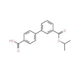 Biphenyl-3,4&prime;-dicarboxylic acid 3-isopropyl ester (CAS 282727-24-6) - chemical structure image
