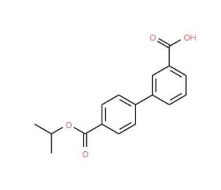Biphenyl-3,4&prime;-dicarboxylic acid 4&prime;-isopropyl ester (CAS 728919-00-4) - chemical structure image