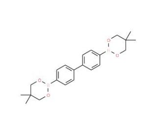 Biphenyl-4,4&prime;-diboronic acid bis(neopentyl glycol) ester (CAS 5487-93-4) - chemical structure image