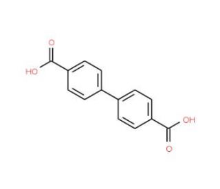 Biphenyl-4,4&prime;-dicarboxylic acid (CAS 787-70-2) - chemical structure image