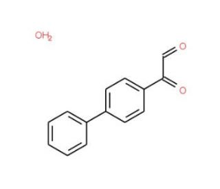 Biphenyl-4-glyoxal hydrate (CAS 1145-04-6) - chemical structure image