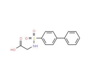 (Biphenyl-4-sulfonylamino)-acetic acid (CAS 107491-28-1) - chemical structure image