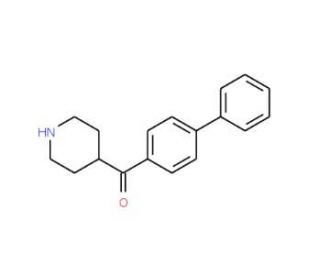 Biphenyl-4-yl-piperidin-4-yl-methanone (CAS 42060-83-3) - chemical structure image