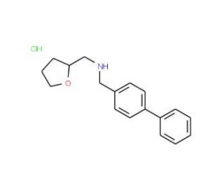 Biphenyl-4-ylmethyl-(tetrahydro-furan-2-ylmethyl)-amine hydrochloride - chemical structure image
