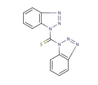 Bis(1-benzotriazolyl)methanethione (CAS 4314-19-6) - chemical structure image
