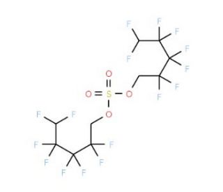 Bis(1H,1H,5H-octafluoropentyl) sulphate (CAS 755-37-3) - chemical structure image