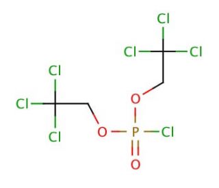Bis(2,2,2-trichloroethyl) phosphorochloridate (CAS 17672-53-6) - chemical structure image