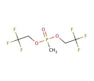Bis(2,2,2-trifluoroethyl) methylphosphonate (CAS 757-95-9) - chemical structure image