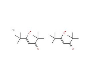 Bis(2,2,6,6-tetramethyl-3,5-heptanedionato)lead(II) (CAS 21319-43-7) - chemical structure image