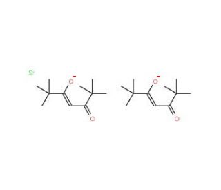 Bis(2,2,6,6-tetramethyl-3,5-heptanedionato)strontium(II) (CAS 36830-74-7) - chemical structure image