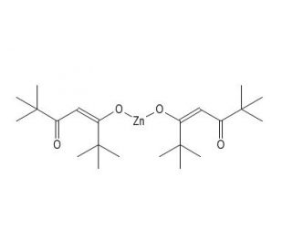 Bis(2,2,6,6-tetramethyl-3,5-heptanedionato)zinc(II) (CAS 14363-14-5) - chemical structure image