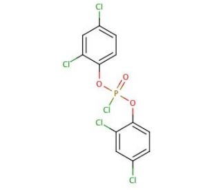 Bis(2,4-dichlorophenyl) chlorophosphate (CAS 14254-41-2) - chemical structure image