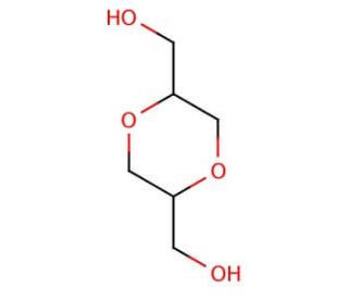 Bis(2,5-hydroxymethyl)dioxane(Mixture of Diastereomers) (CAS 14236-12-5) - chemical structure image