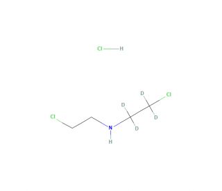 Bis(2-chloroethyl)-1,1,2,2-d4-amine Hydrochloride (CAS 352431-06-2) - chemical structure image