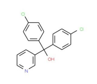 Bis-(4-chloro-phenyl)-pyridin-3-yl-methanol (CAS 17781-31-6) - chemical structure image