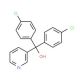 Bis-(4-chloro-phenyl)-pyridin-3-yl-methanol (CAS 17781-31-6) - chemical structure image
