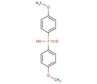 Bis(4-methoxyphenyl)phosphinic acid (CAS 20434-05-3) - chemical structure image