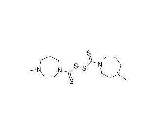 bis-(4-Methyl-1-homopiperazinylthiocarbonyl)disulfide (CAS 26087-98-9) - chemical structure image