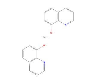 Bis(8-quinolinolato)copper(II) (CAS 10380-28-6) - chemical structure image